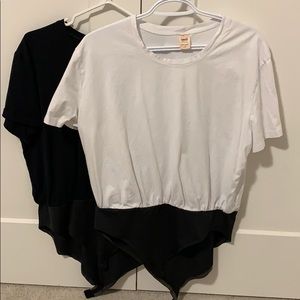 Smash & Tess T-shirt Bodysuits - white and black